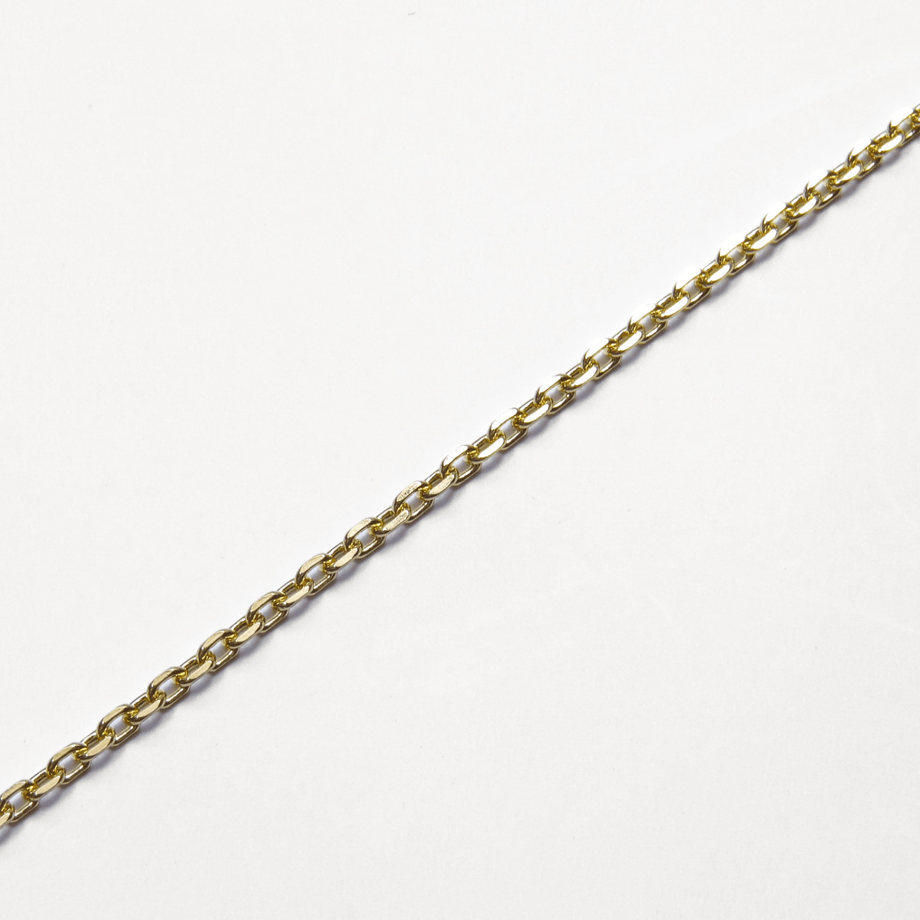 bracelet maille forçat limée en plaqué or 18 carats