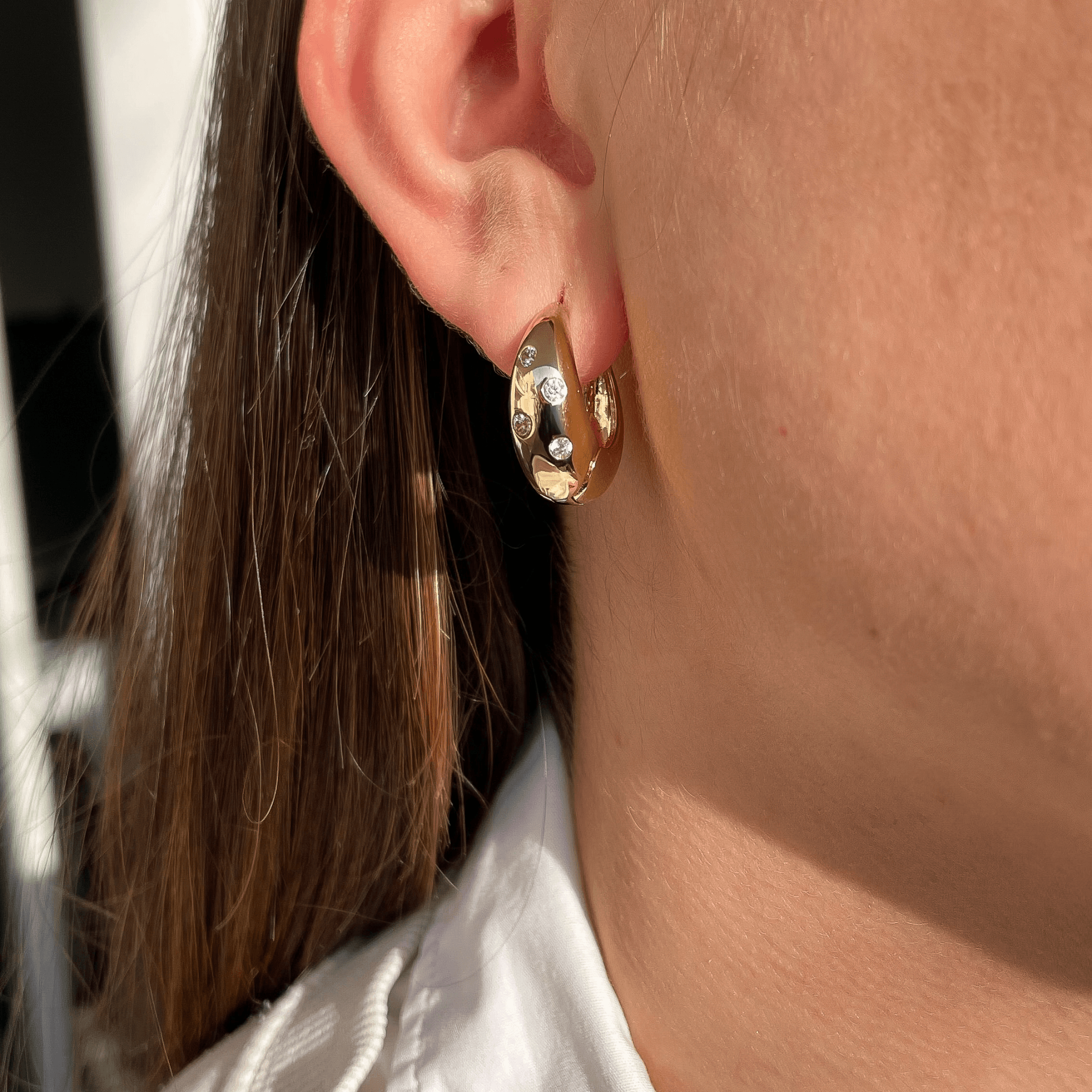 Boucles d'oreilles Empreinte